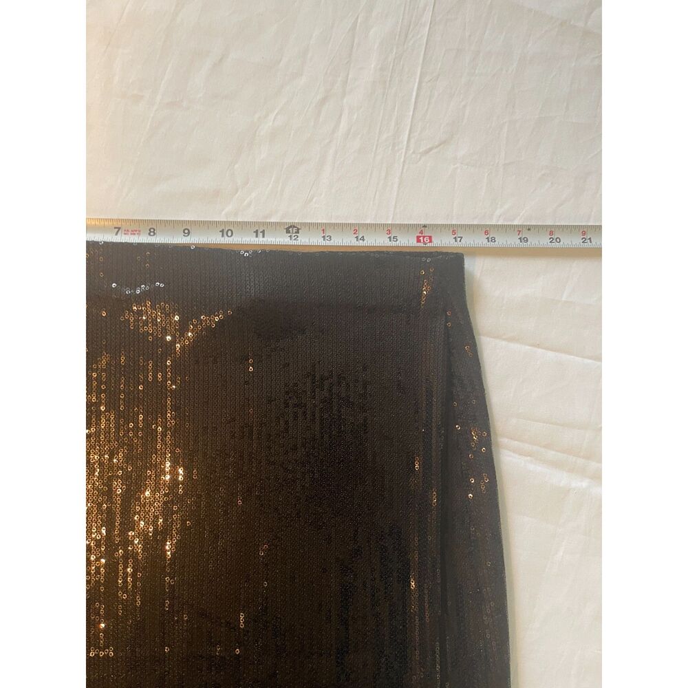 Michael Costello Long Full Sequin Formal Maxi Skirt in Black Women's Size XL 16 - Picture 9 of 11